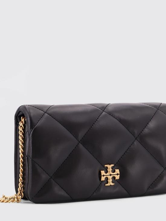 26SS 토리버치 키라 다이아몬드 퀼트 체인 월렛 158624 001 Black - TORY BURCH