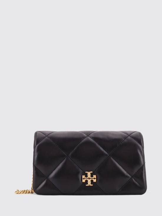 26SS 토리버치 키라 다이아몬드 퀼트 체인 월렛 158624 001 Black