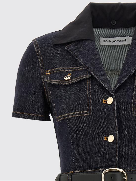 26SS 셀프 포트레이트 롱 원피스 RS26822MBL Blue - SELF PORTRAIT