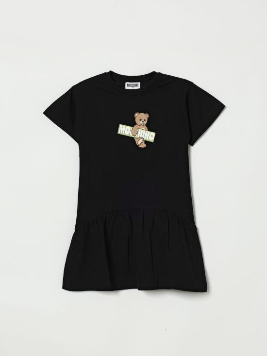 26SS [키즈] 모스키노 원피스 HDV0HKLFA07 60100 Black