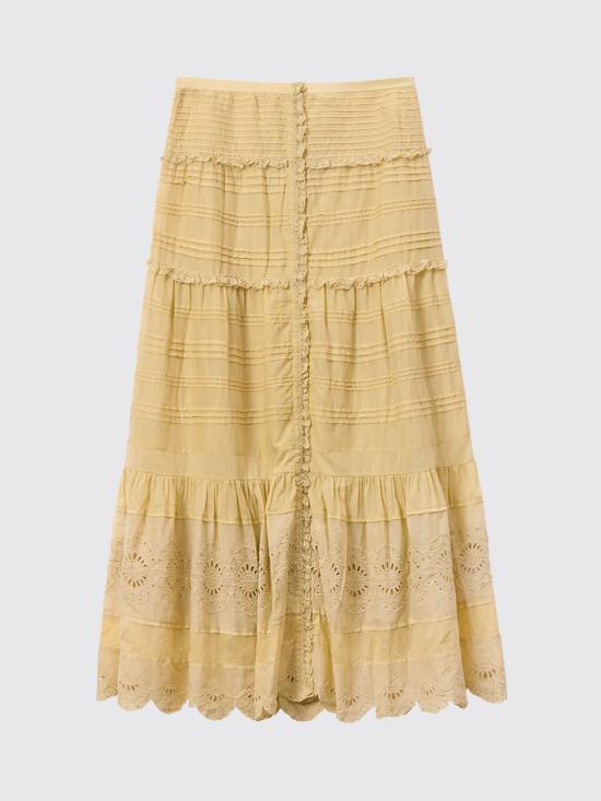 26SS 이자벨마랑에뚜왈 롱 스커트 JU0446FAD1J05E 10LC Ocher - ISABEL MARANT ETOILE