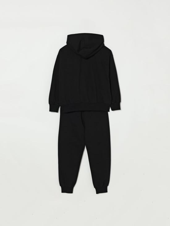 26SS [키즈] 모스키노 캐주얼 세트 HUK04HLCA19 60100 Black - MOSCHINO