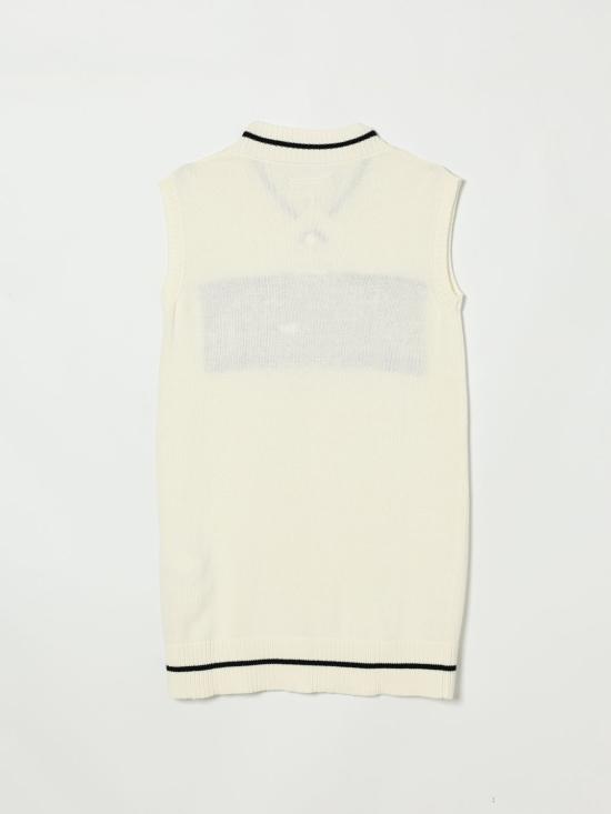 26SS [키즈] MM6 메종마르지엘라 원피스 M60934MM07T M6101 White - MM6 MAISON MARGIELA