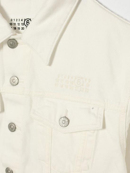 26SS [키즈] MM6 메종마르지엘라 캐주얼 자켓 M60922MM06S M6101 White - MM6 MAISON MARGIELA