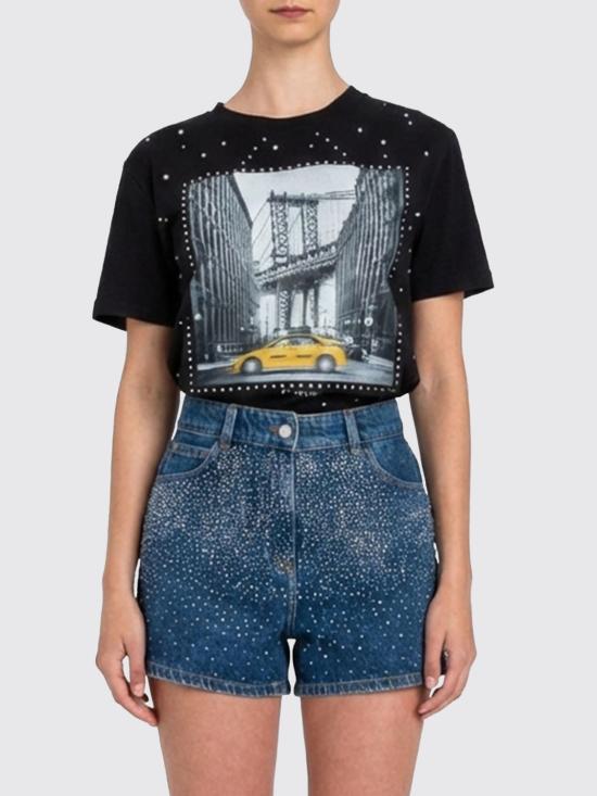 26SS 액티튜드 트윈세트 반팔 티셔츠 261AP2164 13295 Black