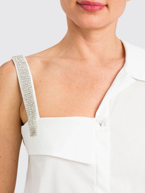 26SS 액티튜드 트윈세트 셔츠 261AP2120 00526 White - ACTITUDE TWINSET