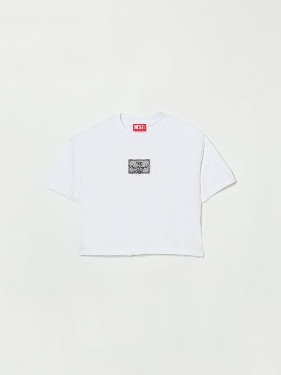 26SS [키즈] 디젤 티셔츠 J026050GRAI K100 White