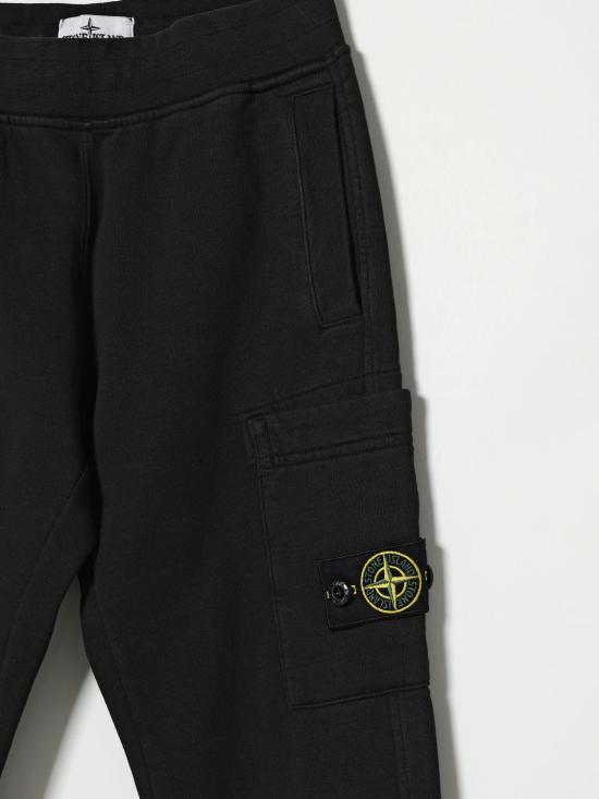 26SS [키즈] 스톤 아일랜드 트레이닝/조거 팬츠 6200003S0040 V0029 Black - STONE ISLAND