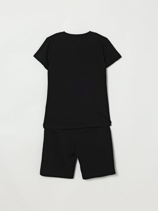 26SS [키즈] 저스트까발리 캐주얼 세트 JBP26023CJGKF Black - JUST CAVALLI
