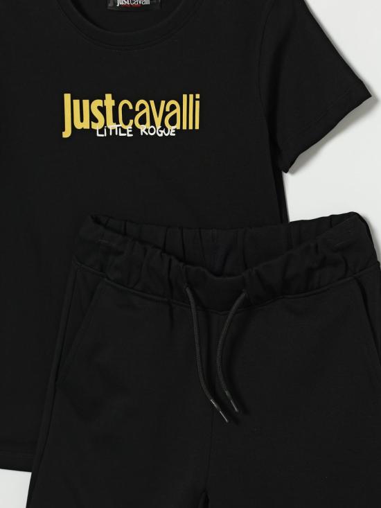 26SS [키즈] 저스트까발리 캐주얼 세트 JBP26023CJGKF Black - JUST CAVALLI