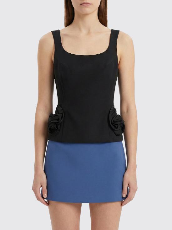 26SS 마그다뷰트림 민소매 티셔츠 353426 Black