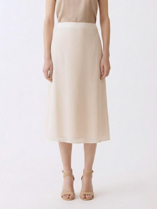 26SS 파비아나 필리피 롱 스커트 GND266F406D942 0145 Butter