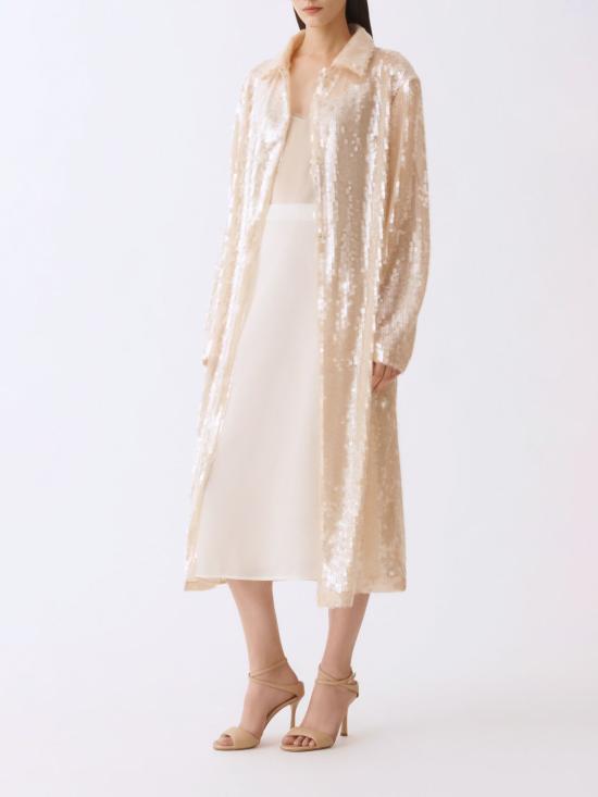 26SS 파비아나 필리피 롱 스커트 GND266F406D942 0145 Butter - FABIANA FILIPPI