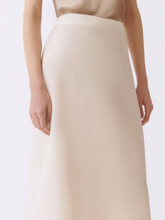 26SS 파비아나 필리피 롱 스커트 GND266F406D942 0145 Butter - FABIANA FILIPPI