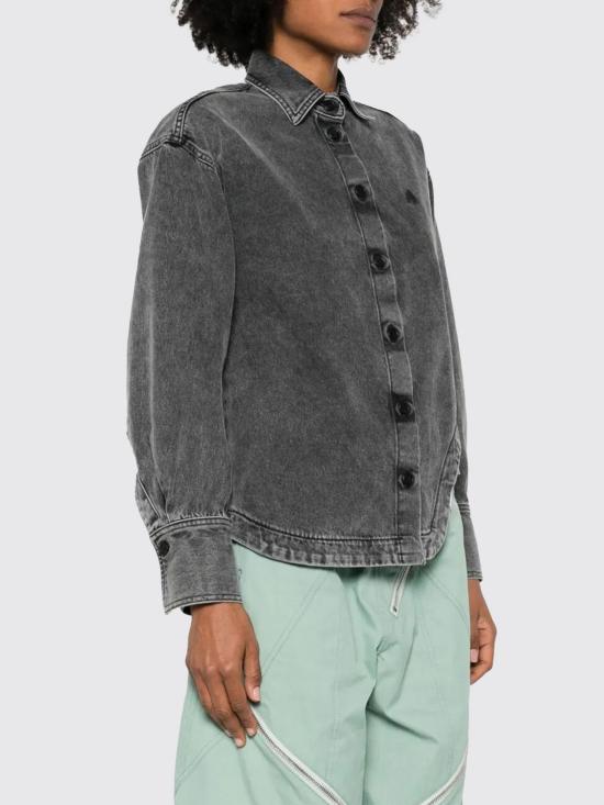 26SS 디 아티코 셔츠 260WCB00074DDD104AA 100 Black - THE ATTICO