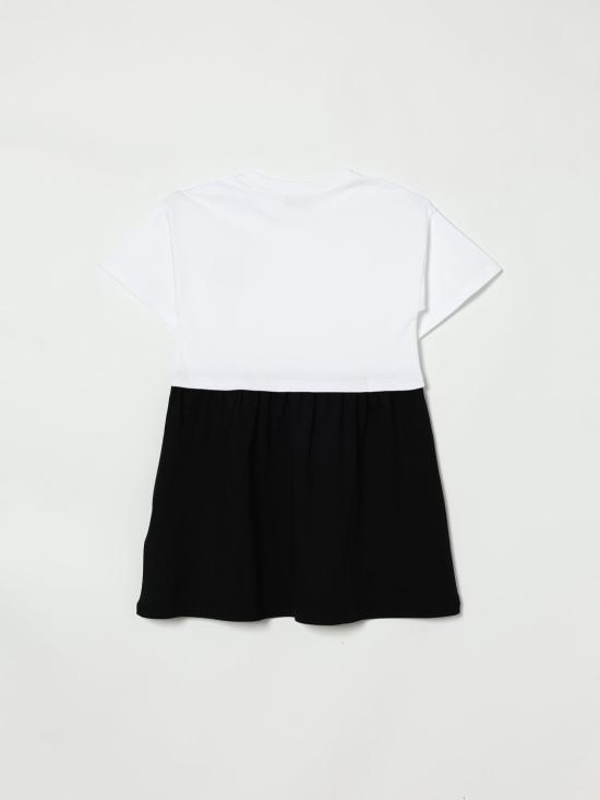 26SS [키즈] 모스키노 원피스 HDV0HRLAA43 80359 White - MOSCHINO