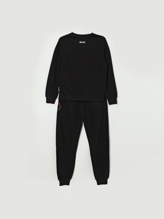 26SS [키즈] 저스트까발리 캐주얼 세트 JBP26042CFRHN Black - JUST CAVALLI