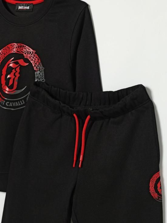 26SS [키즈] 저스트까발리 캐주얼 세트 JBP26042CFRHN Black - JUST CAVALLI