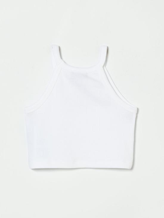 26SS [키즈] 모스키노 트레이닝 상의 HDM06ZLBA39 10101 White - MOSCHINO