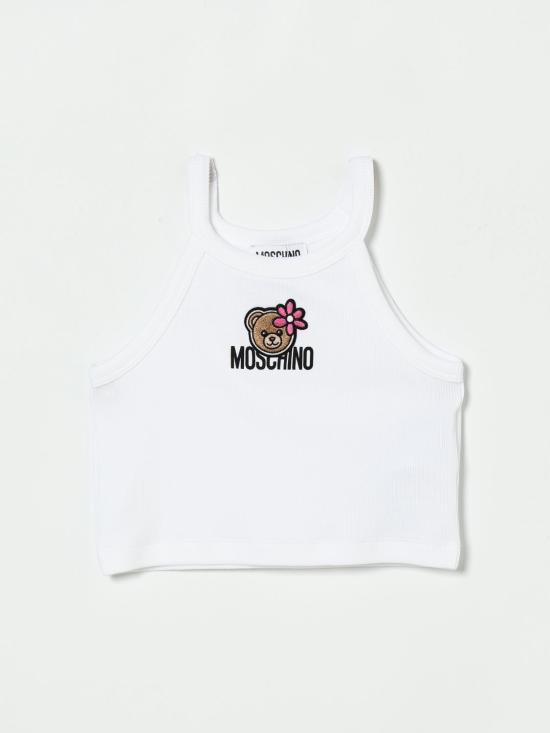 26SS [키즈] 모스키노 트레이닝 상의 HDM06ZLBA39 10101 White