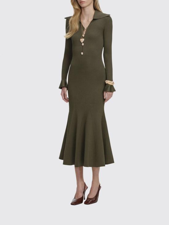 26SS 셀프 포트레이트 롱 원피스 SS26185MG Green - SELF PORTRAIT