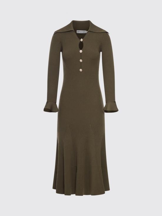 26SS 셀프 포트레이트 롱 원피스 SS26185MG Green - SELF PORTRAIT