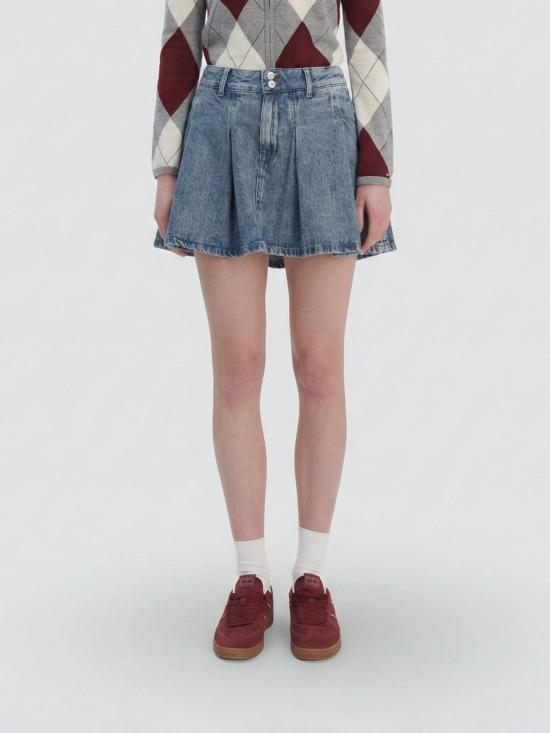26SS 토미진 데님 스커트 DW0DW21992 1A5 Denim