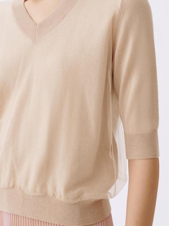 26SS 파비아나 필리피 스웨터 MAD266F008L922 0157 Beige - FABIANA FILIPPI