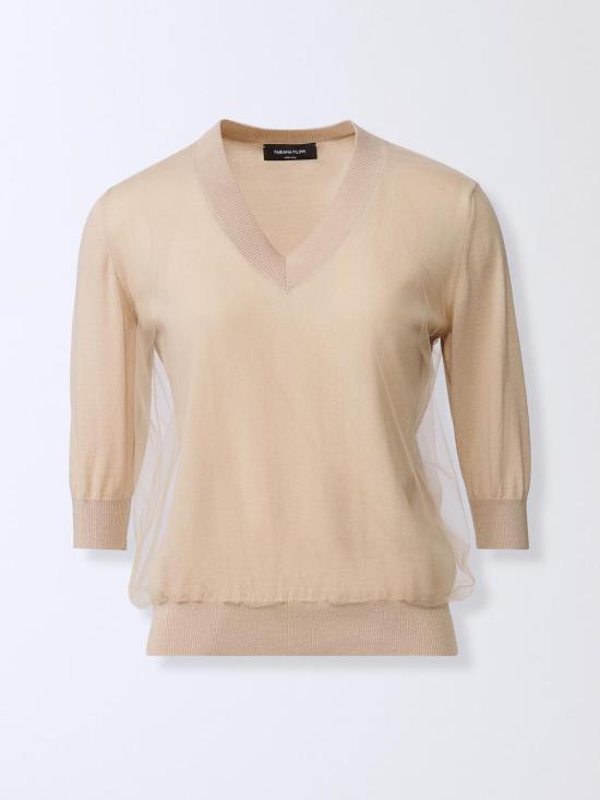 26SS 파비아나 필리피 스웨터 MAD266F008L922 0157 Beige - FABIANA FILIPPI