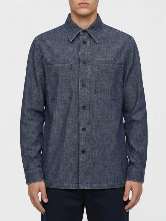 26SS 질샌더 긴팔 셔츠 J22DL0347J45323 406 Blue