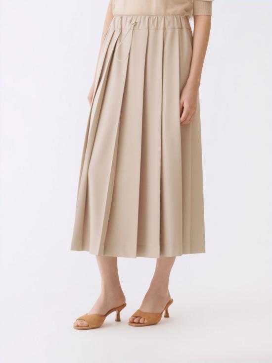 26SS 파비아나 필리피 롱 스커트 GND266F398D754 0162 Nude - FABIANA FILIPPI