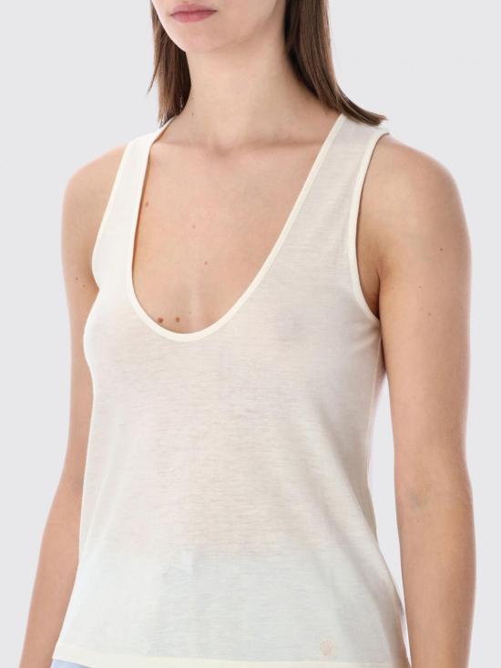 26SS 루루 스튜디오 민소매 티셔츠 ALBIA IVORY White - LOULOU STUDIO