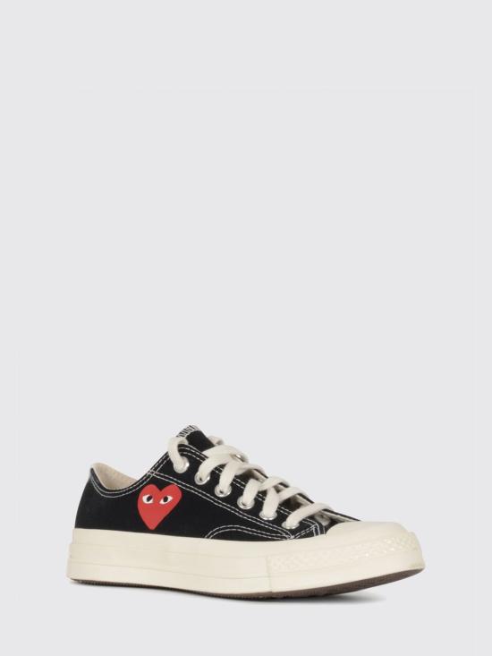 26SS 꼼데가르송 플레이 X 컨버스 스니커즈 K128001 1 Black - COMME DES GARCONS PLAY CONVERSE