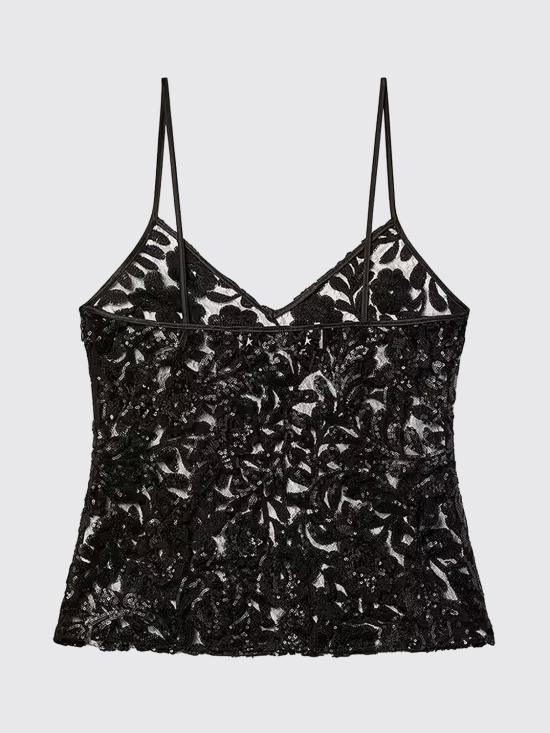 26SS 골든구스 민소매 티셔츠 GWP02661P002320 90100 Black - GOLDEN GOOSE