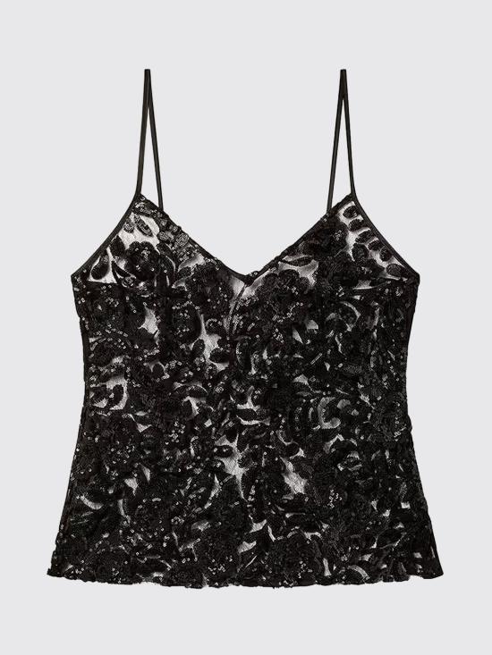 26SS 골든구스 민소매 티셔츠 GWP02661P002320 90100 Black - GOLDEN GOOSE