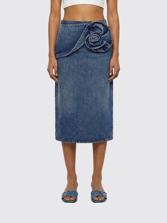 26SS 마그다뷰트림 데님 스커트 147426 DARK Blue