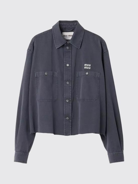 26SS 미우미우 셔츠 GWC13517AE F0170 Grey