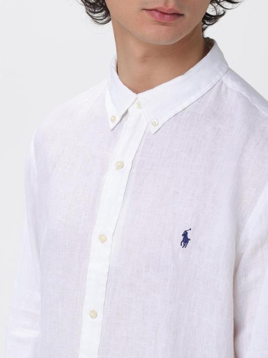 25FW 폴로 랄프로렌 긴팔 셔츠 710966295 003 White - POLO RALPH LAUREN