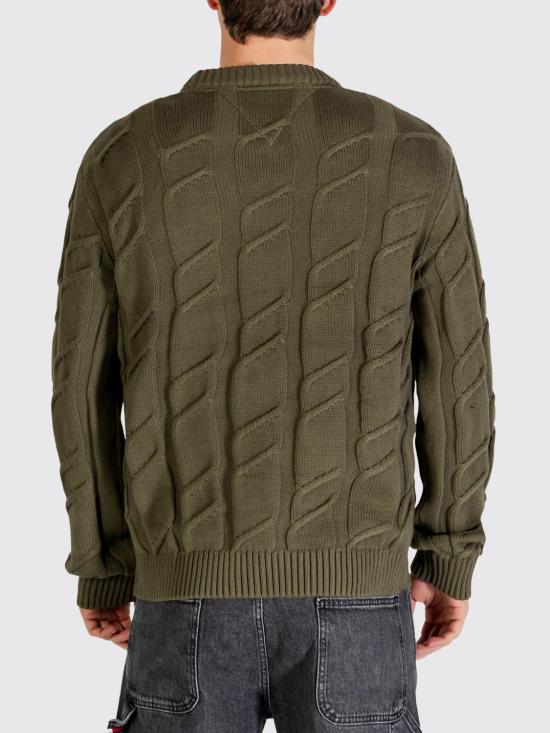 26SS 토미진 스웨터 DM0DM22355 GY1 Forest Green - TOMMY JEANS