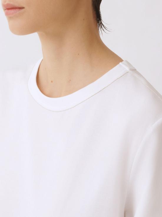 26SS 파비아나 필리피 반팔 티셔츠 JED266F133L796 21 White - FABIANA FILIPPI