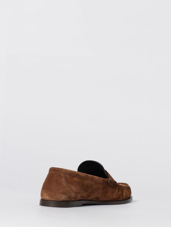 26SS 생로랑 스웨이드 페니로퍼 8211732OYAA 2732 Brown - SAINT LAURENT