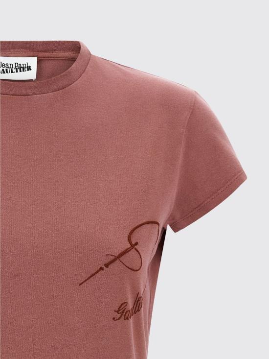 26SS 장 폴 고티에 반팔 티셔츠 2601WTO404J032 28 Burgundy - JEAN PAUL GAULTIER