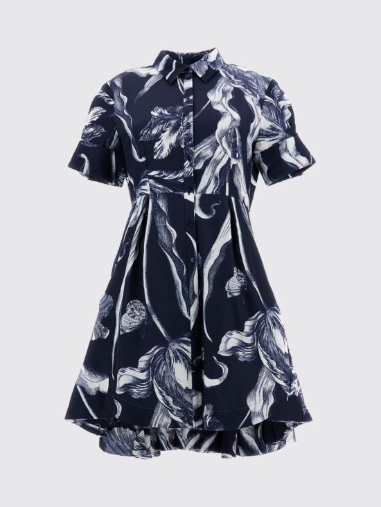 26SS 에르뎀 롱 원피스 PS26D21451124014 BOTANICAL Blue - ERDEM