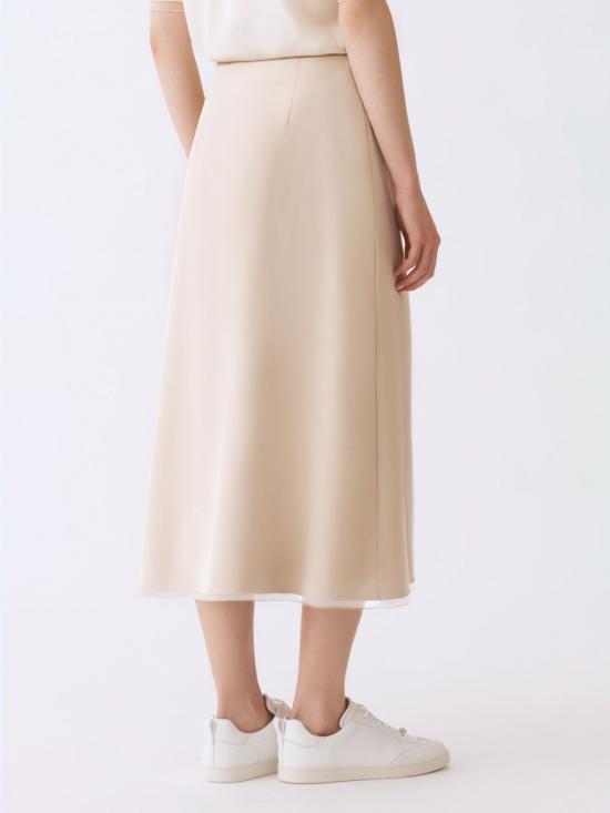 26SS 파비아나 필리피 롱 스커트 GND266F406L781 0162 Nude - FABIANA FILIPPI