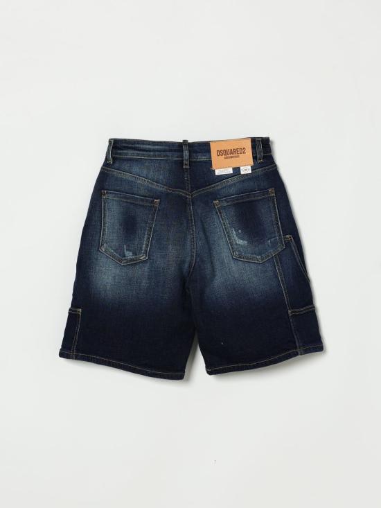 26SS [키즈] 디스퀘어드2 쇼츠/버뮤다 DQ3212D0AFS DQ01 Blue - DSQUARED2