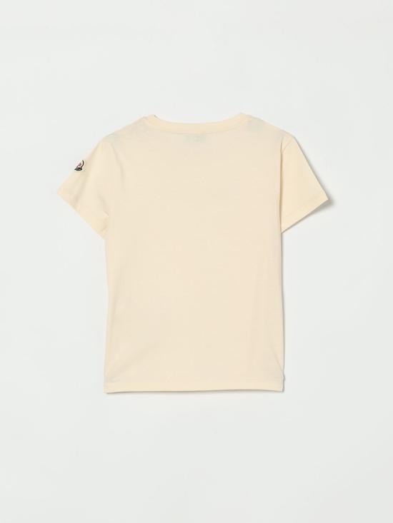 26SS [키즈] 몽클레어 티셔츠 8C0000989AT9 050 Yellow Cream - MONCLER