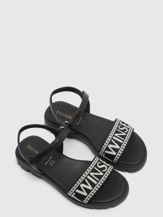 26SS [키즈] 트윈셋 샌들 261GCJ04C 00006 Black - TWINSET