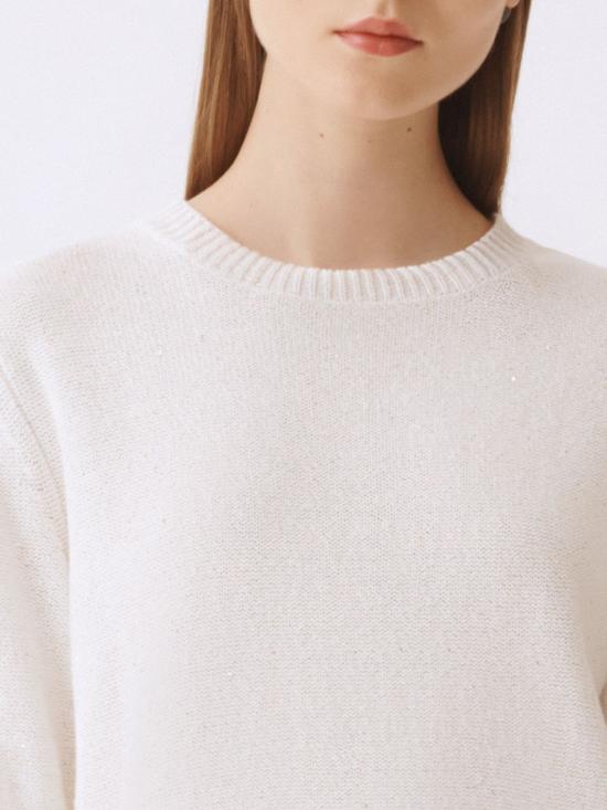 26SS 파비아나 필리피 스웨터 MAD266F490D273 0142 White - FABIANA FILIPPI