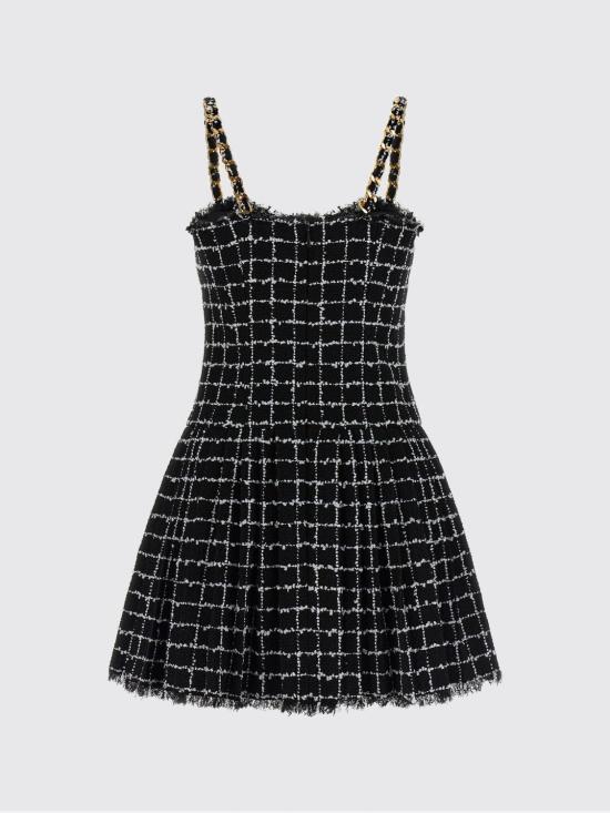 26SS 발망 롱 원피스 GF1R5163XL62 EAB Black - BALMAIN