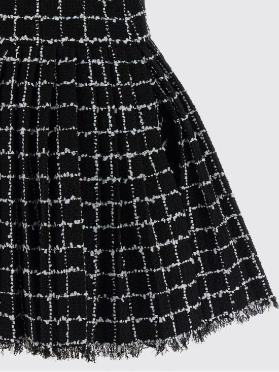 26SS 발망 롱 원피스 GF1R5163XL62 EAB Black - BALMAIN